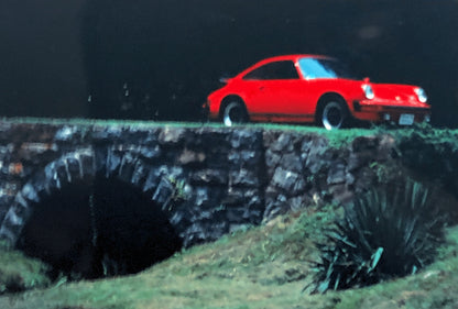 Porsche 911 Car 35mm Photo Slide Vintage 1981