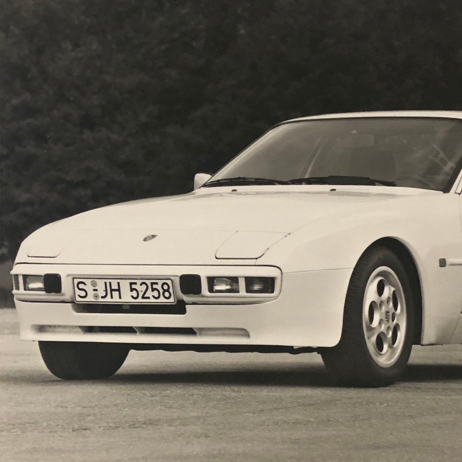 Vintage Porsche 944 Factory Press Photo Photograph Werkfoto