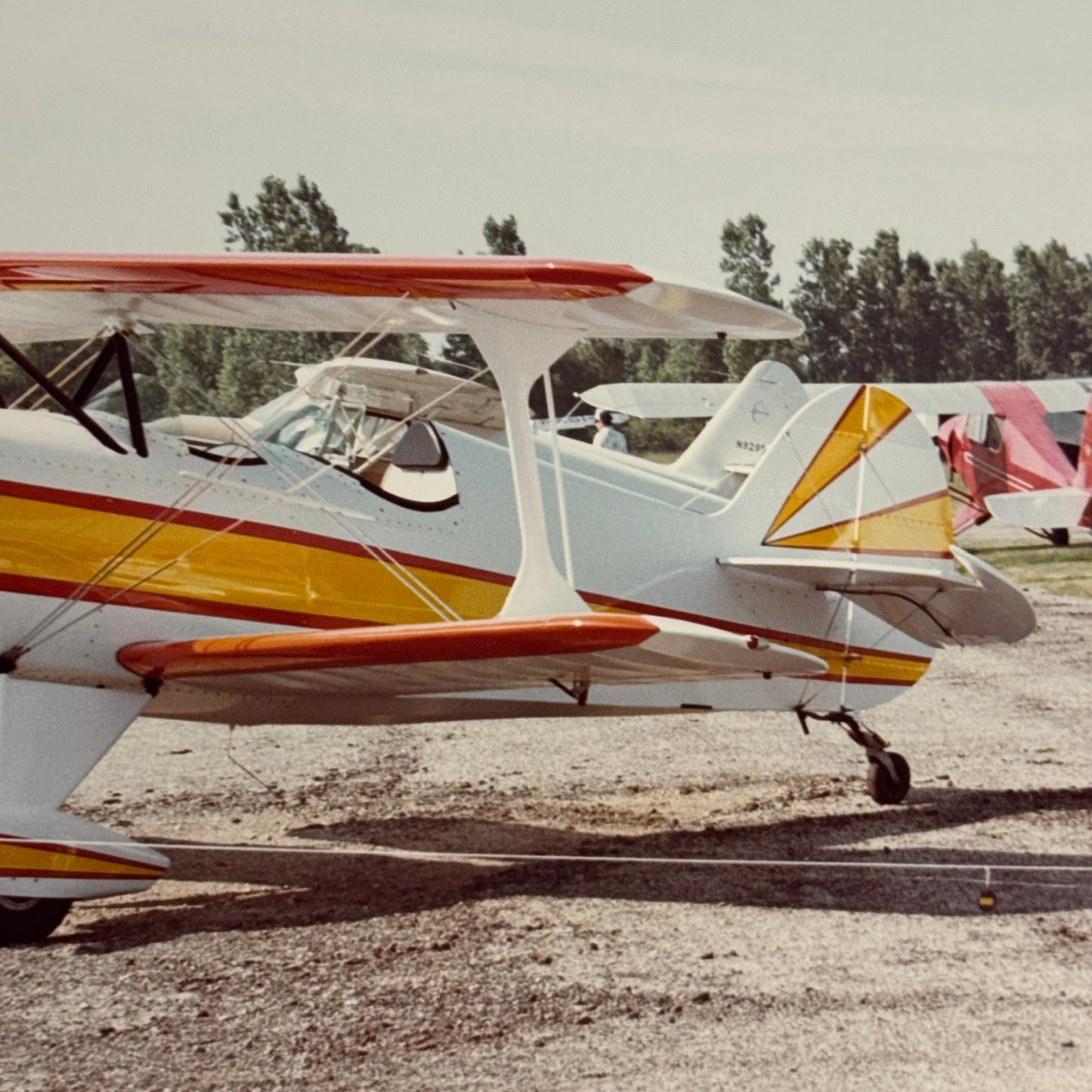 Vintage Aerobatic Aircraft Airshow Photo Large Aviation Photograph 1970s 1980s