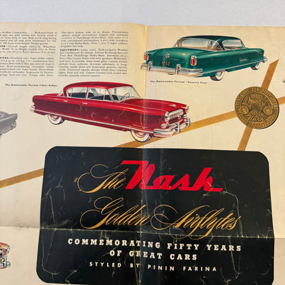 1952 Nash Car Sales Brochure Catalog Nash Ambassador Rambler Statesman