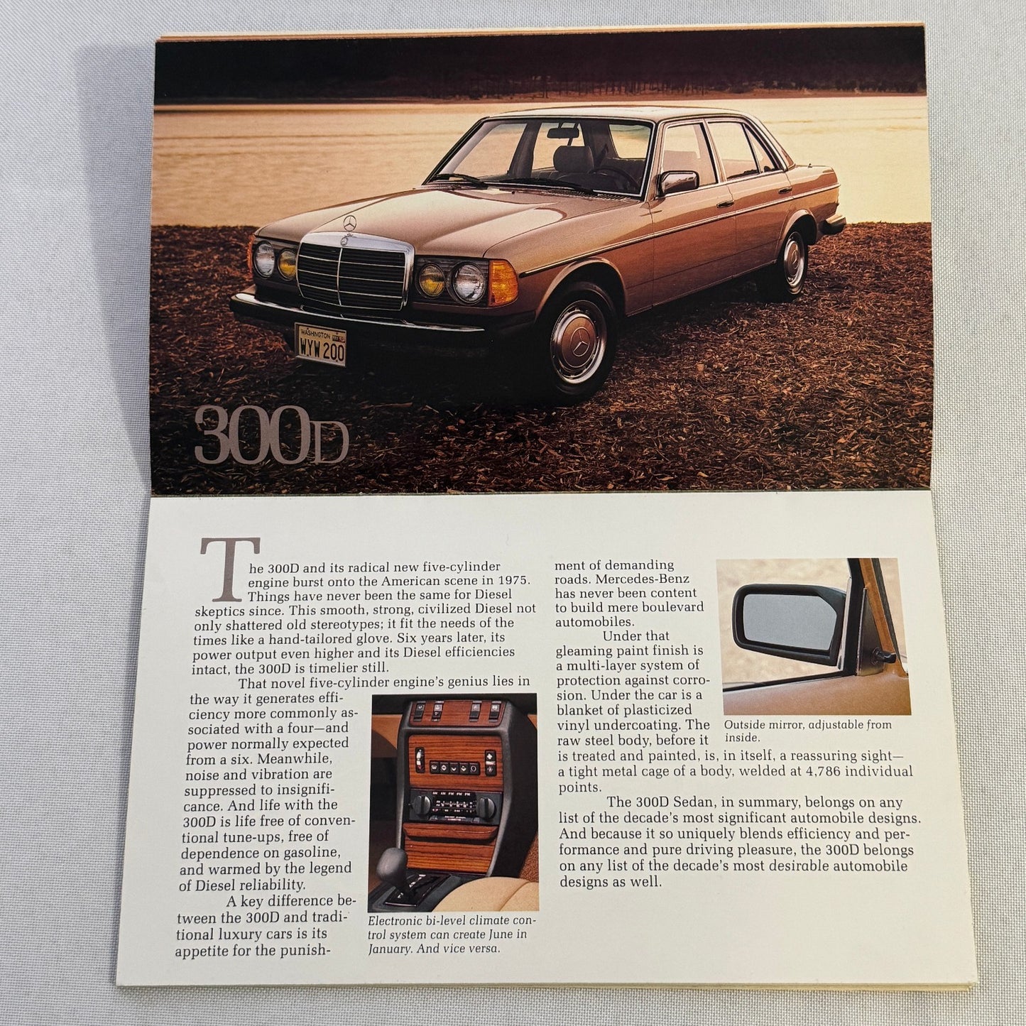 1981 Mercedes Benz Brochure Catalog 380 SLC 380SL 380 SL SEL 300SD 300TD 300D