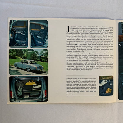 Jaguar 3.8 S Sedan Car Sales Brochure Catalog Advertising Vintage
