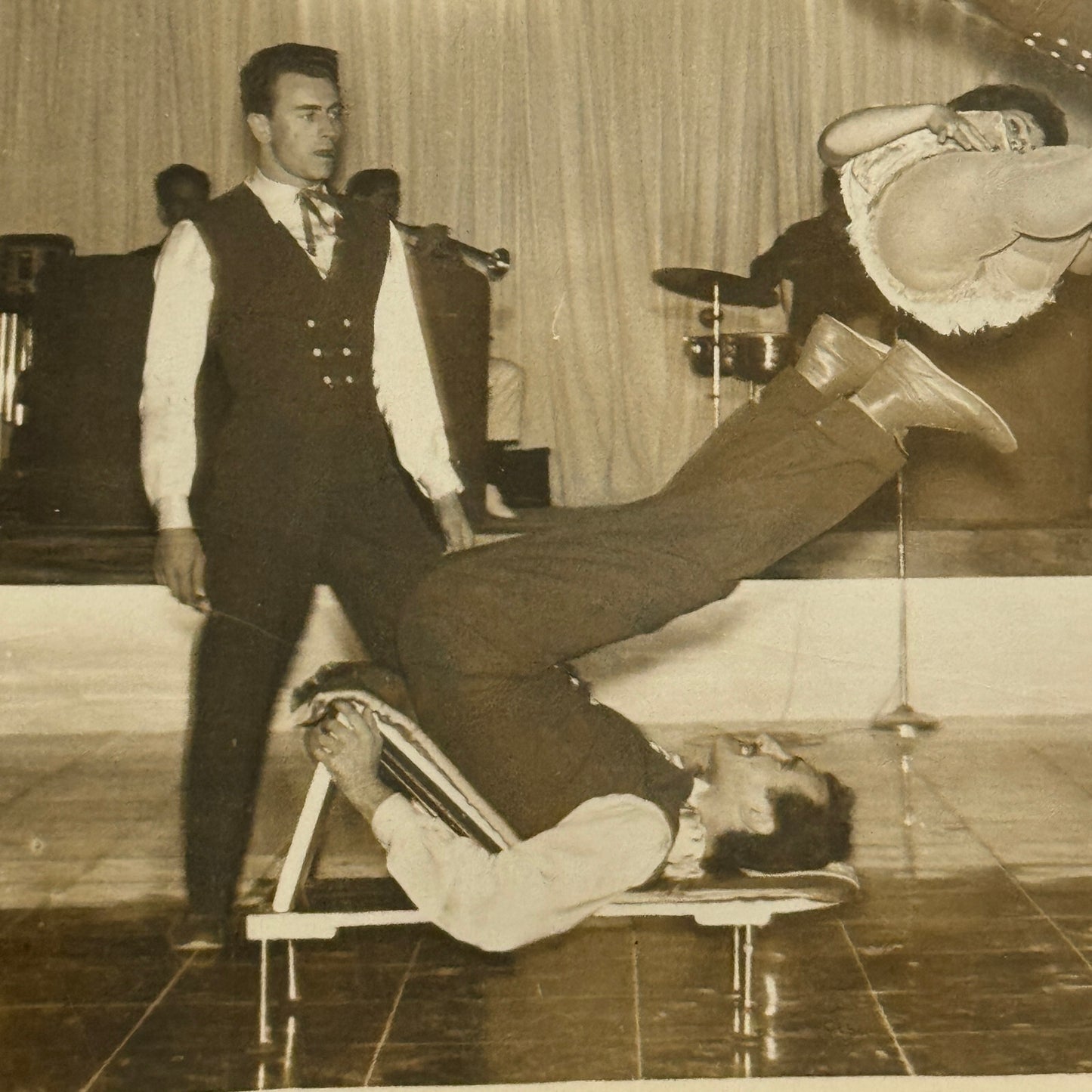 Vintage Circus Performer Acrobat Acrobatic Act Photo Photograph