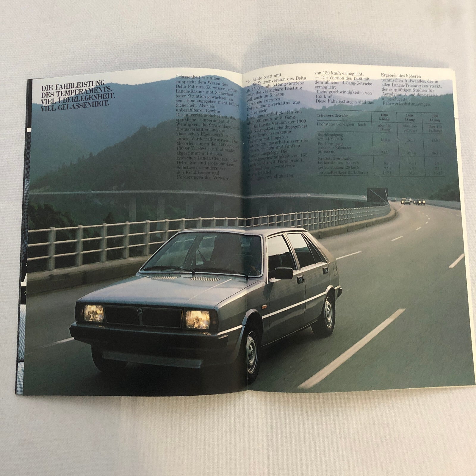 1980 Lancia 1300 and 1500 Car Sales Brochure Catalog German Text
