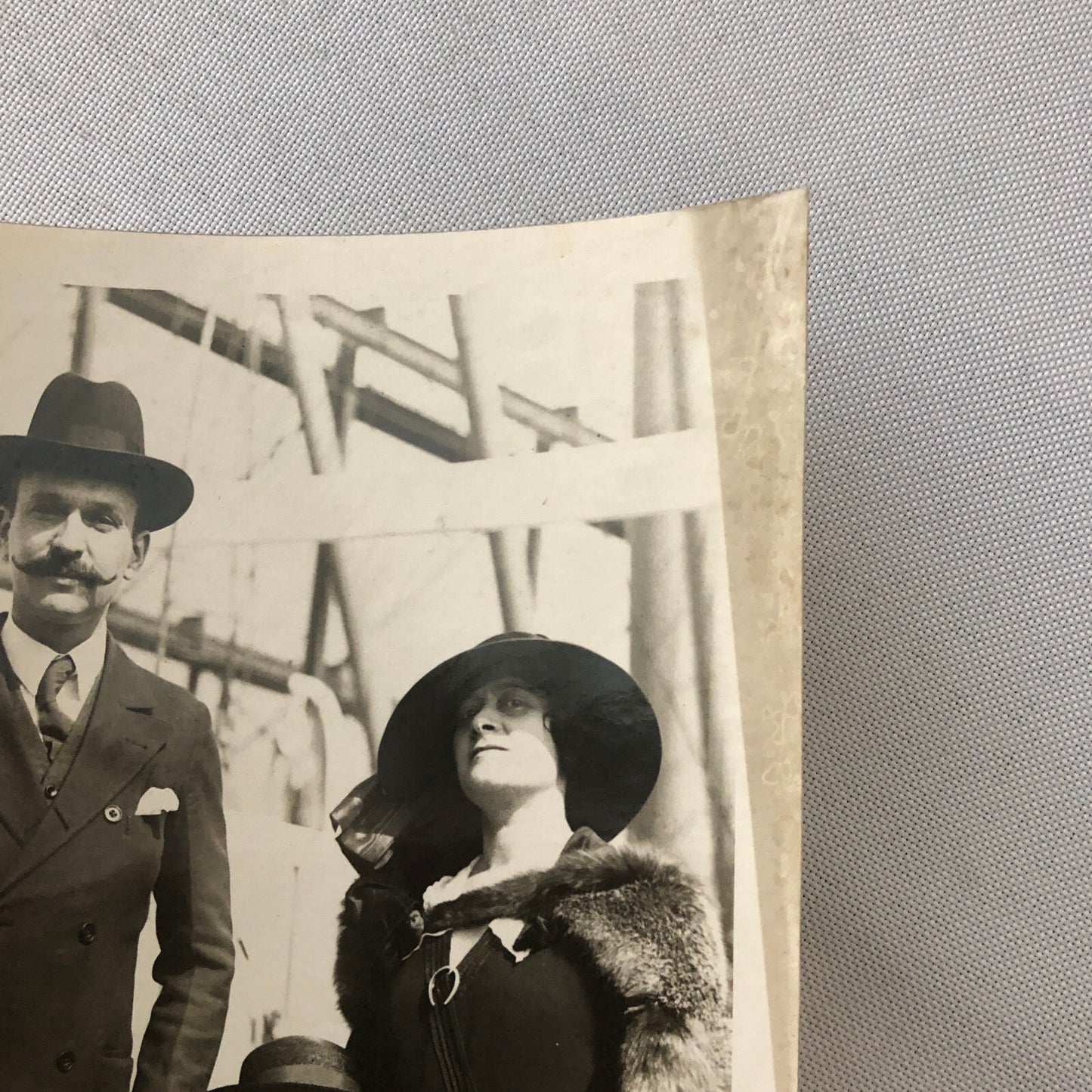 Press Photo Photograph George J Gould Son Family SS Conti Rossa Ship Boat 1923