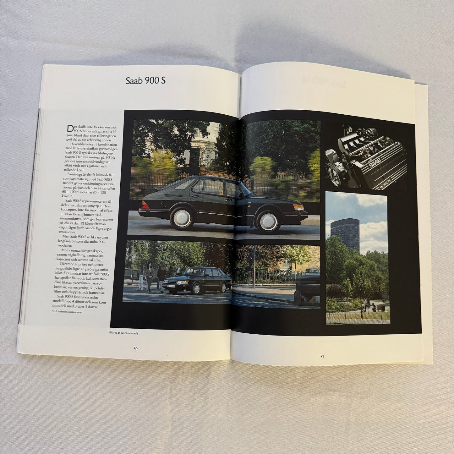 1991 Saab 900 Car Sales Brochure Catalog Saab 900 Cabriolet Turbo 16S SWEDISH
