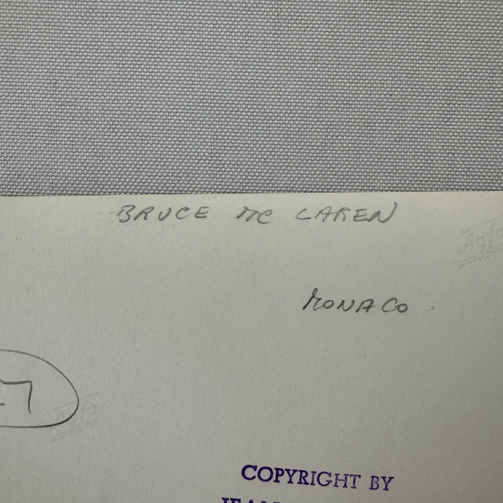 Vintage Racing Photo Photograph Bruce McLaren F1 Formula One Car Driver