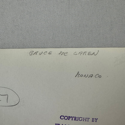 Vintage Racing Photo Photograph Bruce McLaren F1 Formula One Car Driver