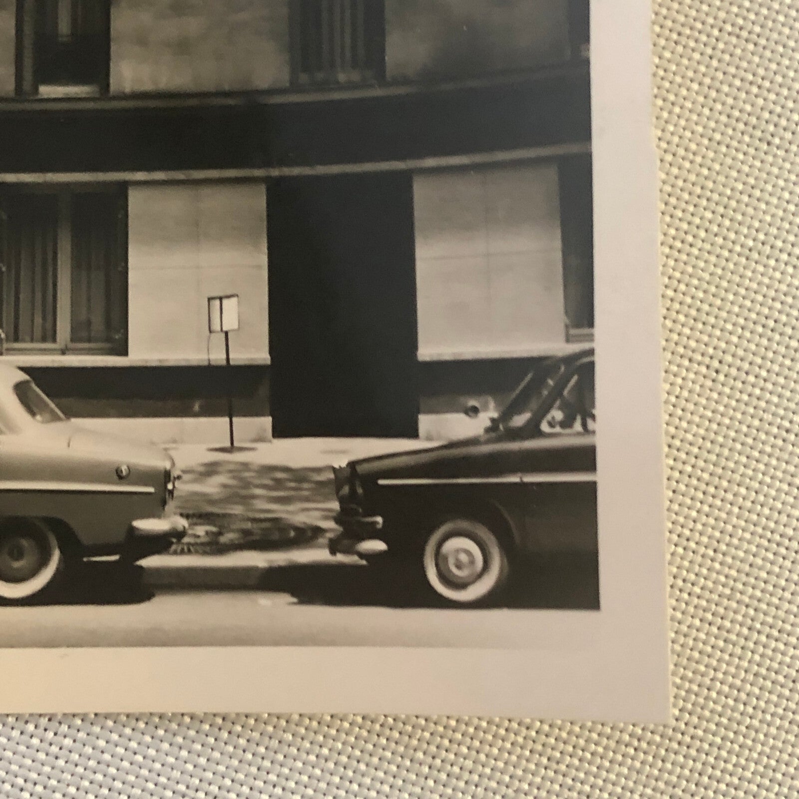 Vintage Photo Photograph Cars on Street France French ? Tag AL22SM1