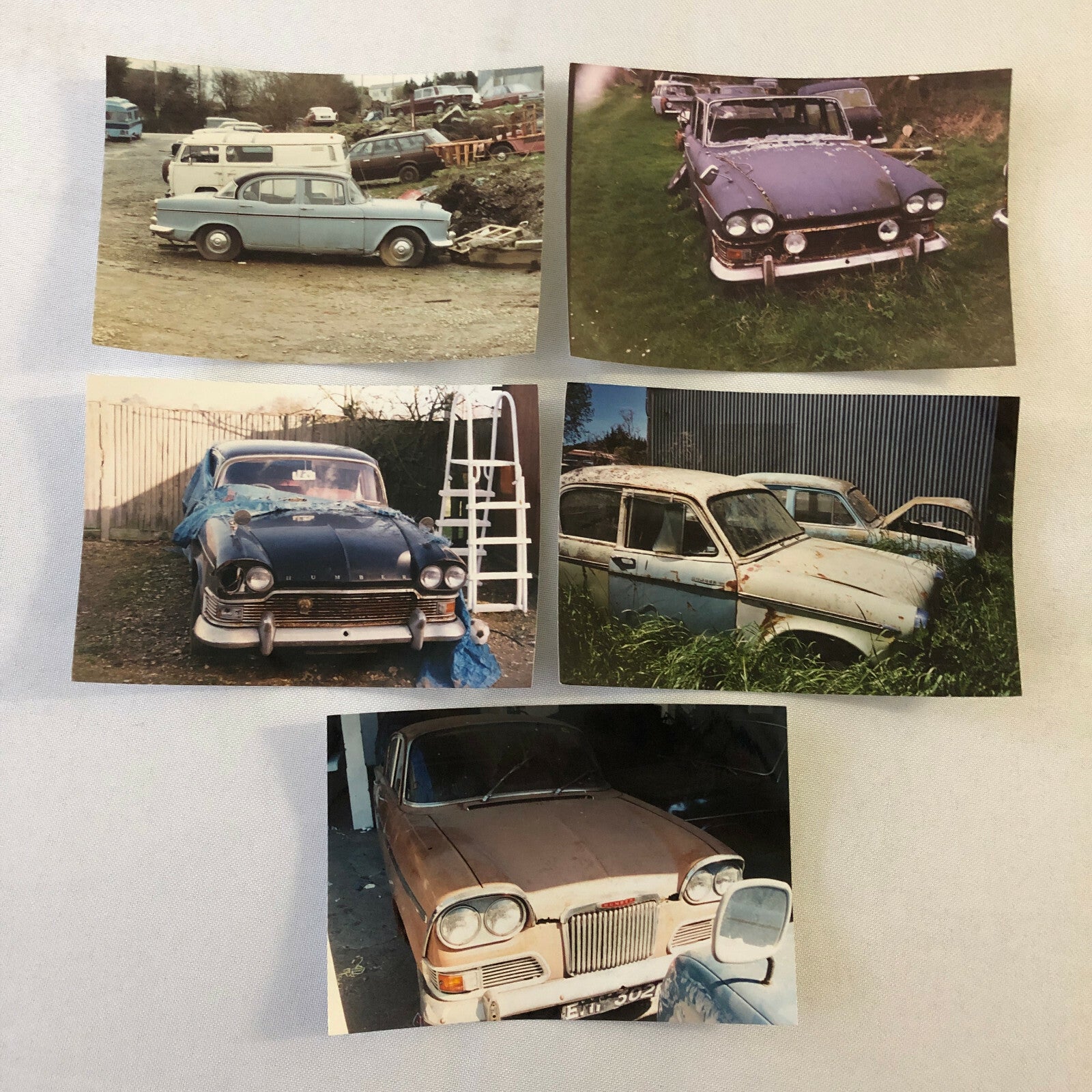 Vintage Humber Car Barn Find Junk Yard Car Part Photo Photograph Lot of 23 