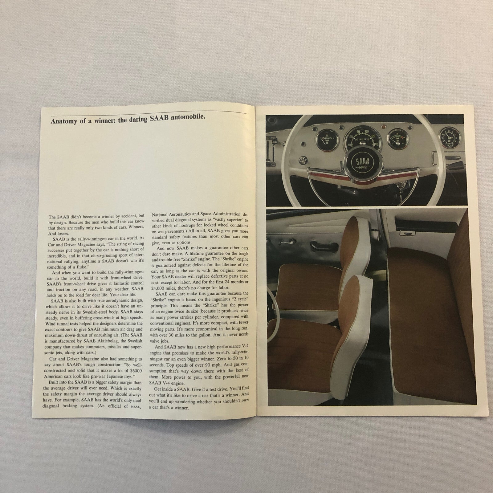 1967 Saab Sales Brochure Catalog Sedan Station Wagon Vintage Car