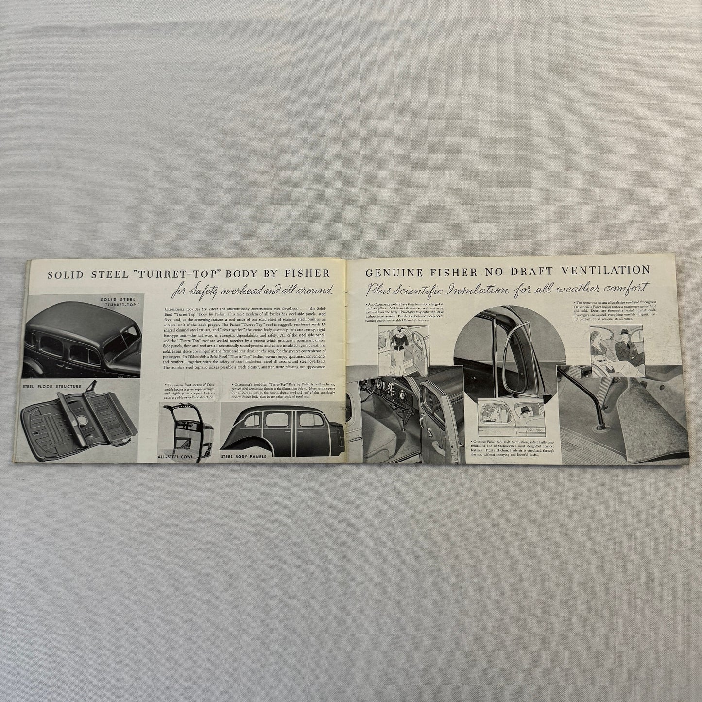 1936 Oldsmobile Six and Eight Sales Brochure Catalog Coupe Sedan Convertible