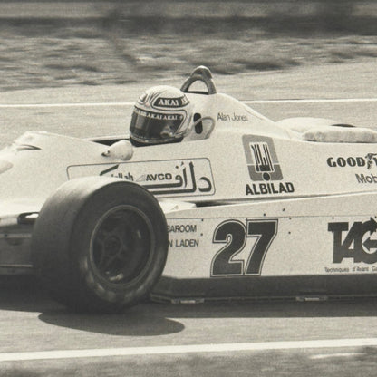 Alan Jones Racing Driver Car Vintage Grand Prix Racing Photo Photograph Print