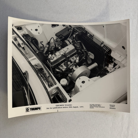 Triumph Toledo Car Factory Press Photo Photograph Print 1971