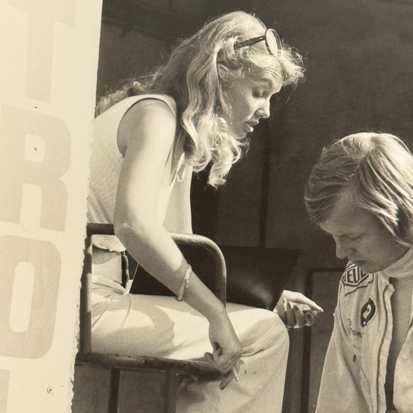 Vintage Racing Photo 1972 Italian Grand Prix Race Ronnie Peterson Wife Fran