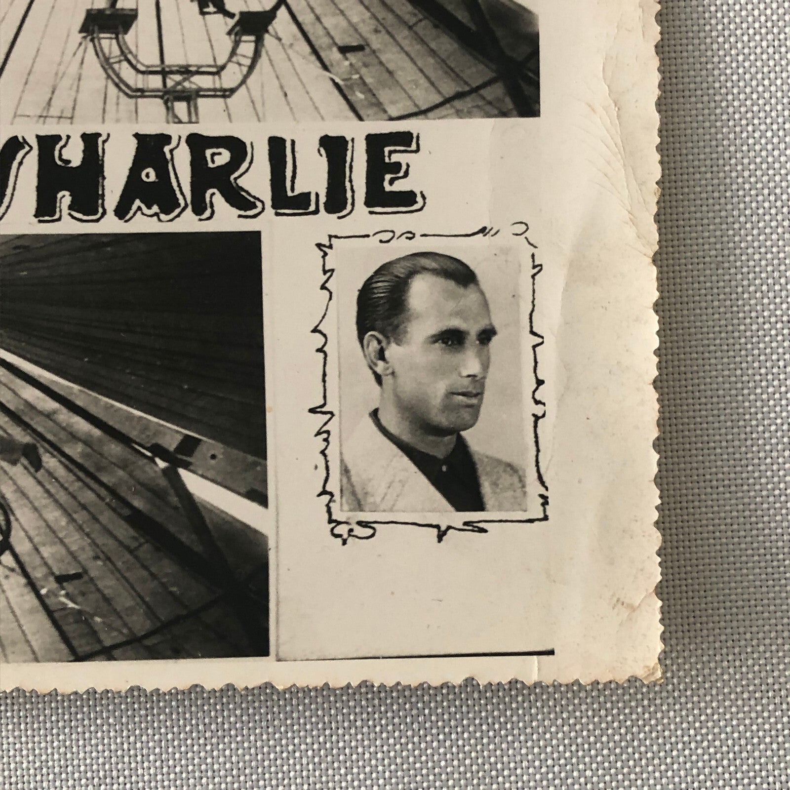 Circus Bicycle Balancing Acrobat Acrobatic Act Photo Photograph Vintage European