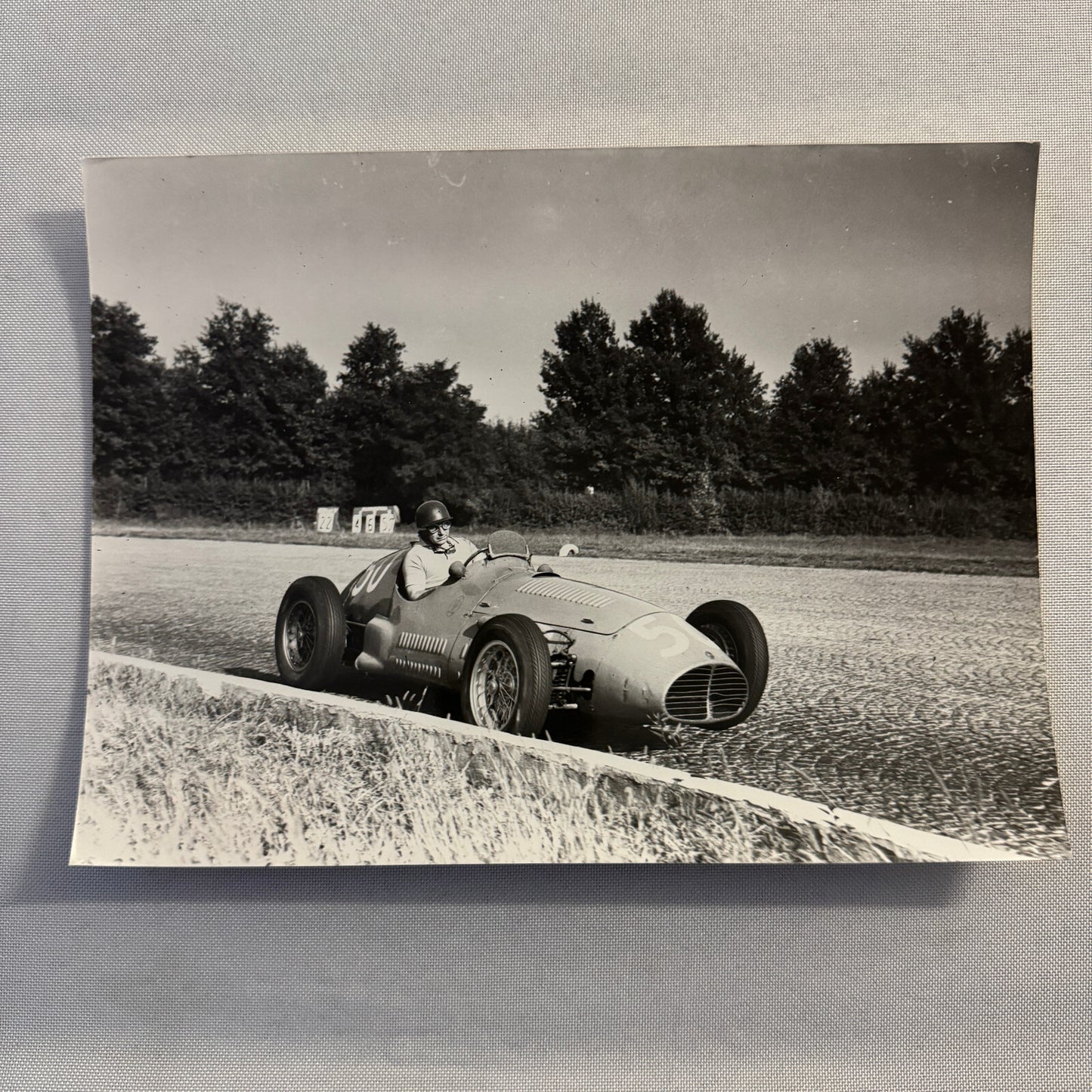 Juan Manuel Fangio Racing Driver Photo Photograph 1953 Farabola Foto Milano