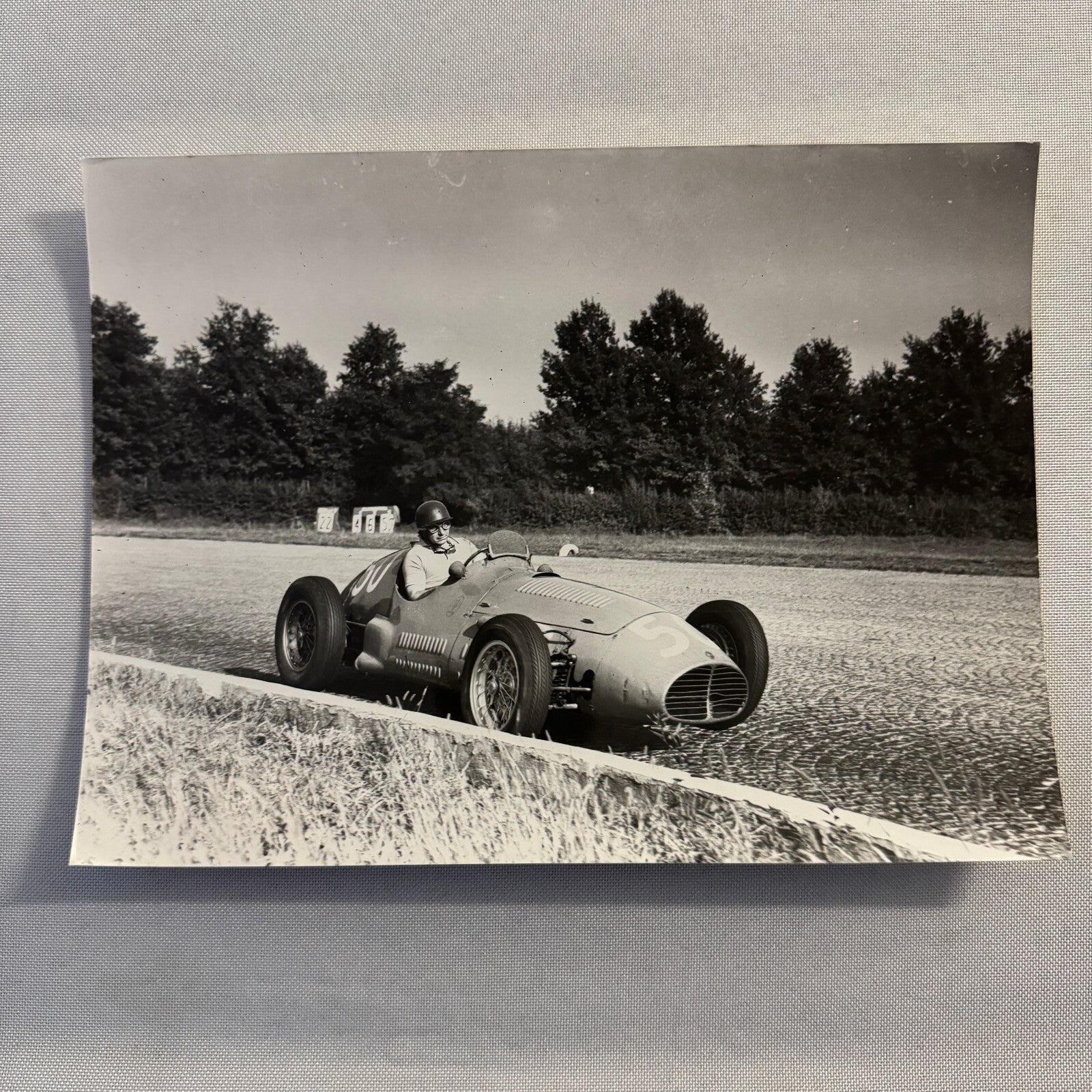 Juan Manuel Fangio Racing Driver Photo Photograph 1953 Farabola Foto Milano