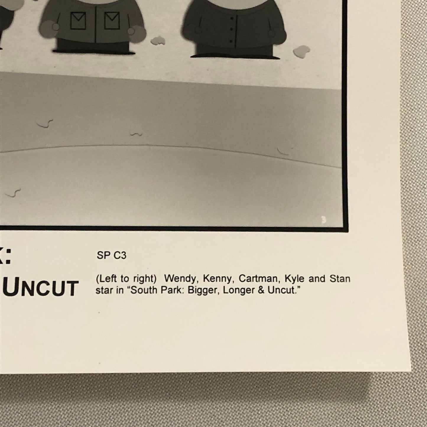 South Park Bigger Longer and Uncut Movie Press Photo Photograph Film 1999