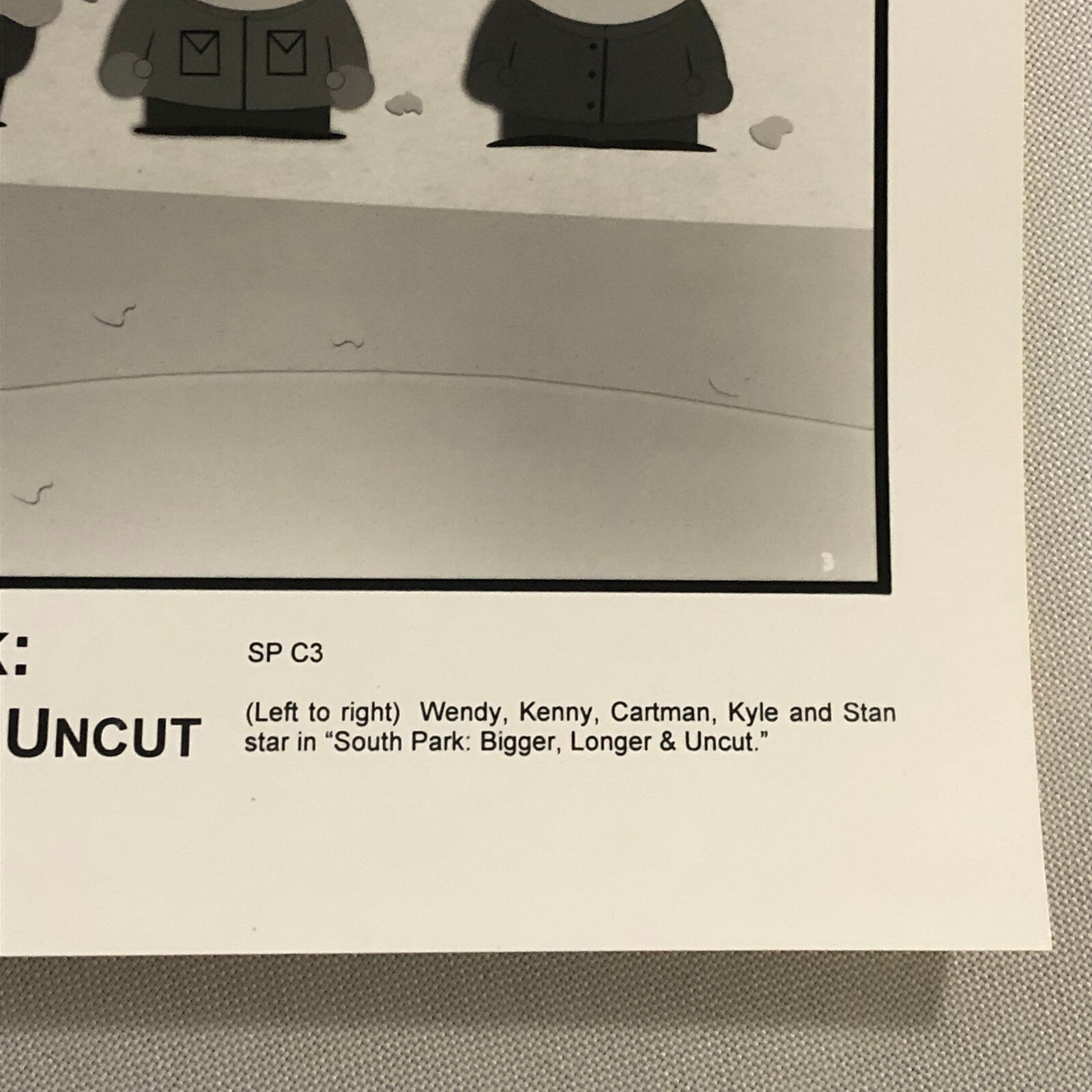 South Park Bigger Longer and Uncut Movie Press Photo Photograph Film 1999