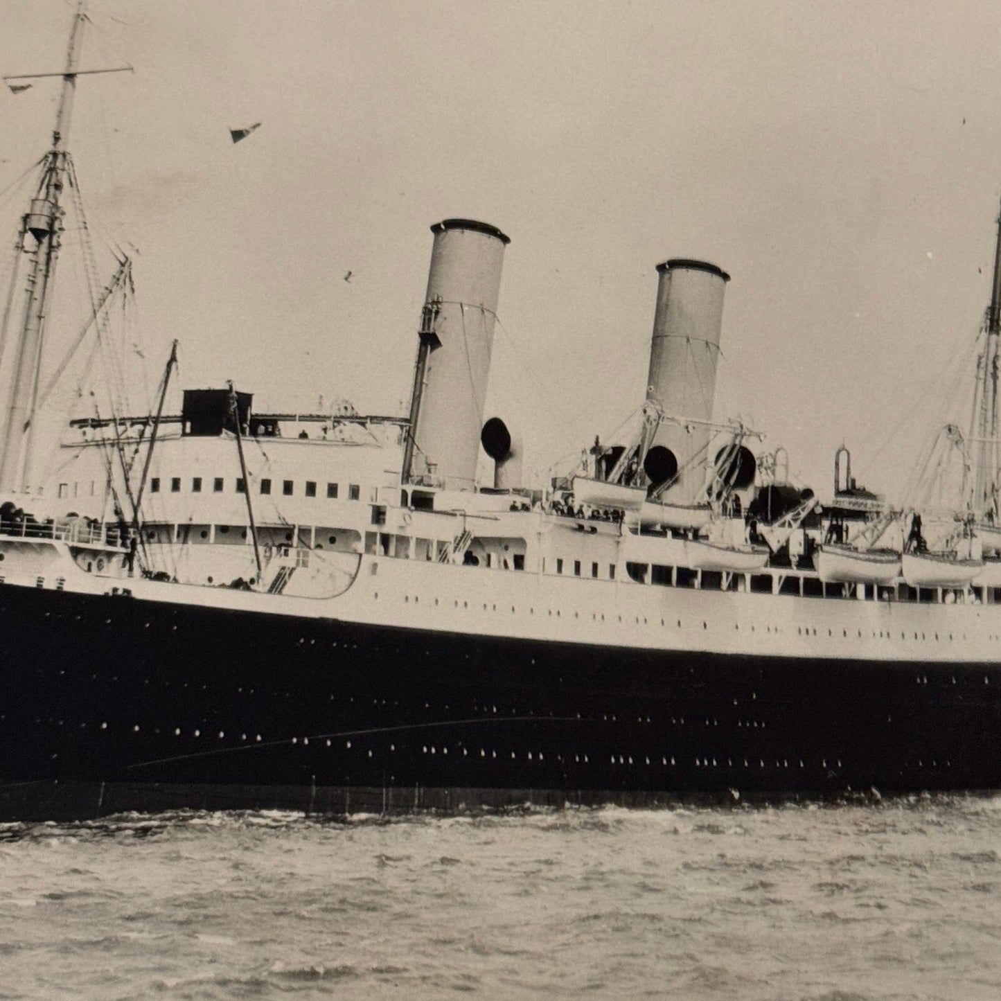Vintage Ship Boat Photo Photograph Print SS Montrose Ship Canadian Pacific
