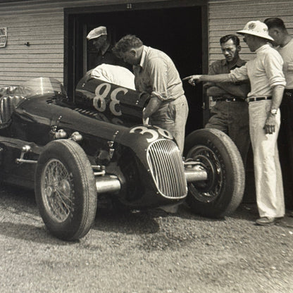 Vintage Racing Photo Photograph Unidentified Car MODERN PRINT