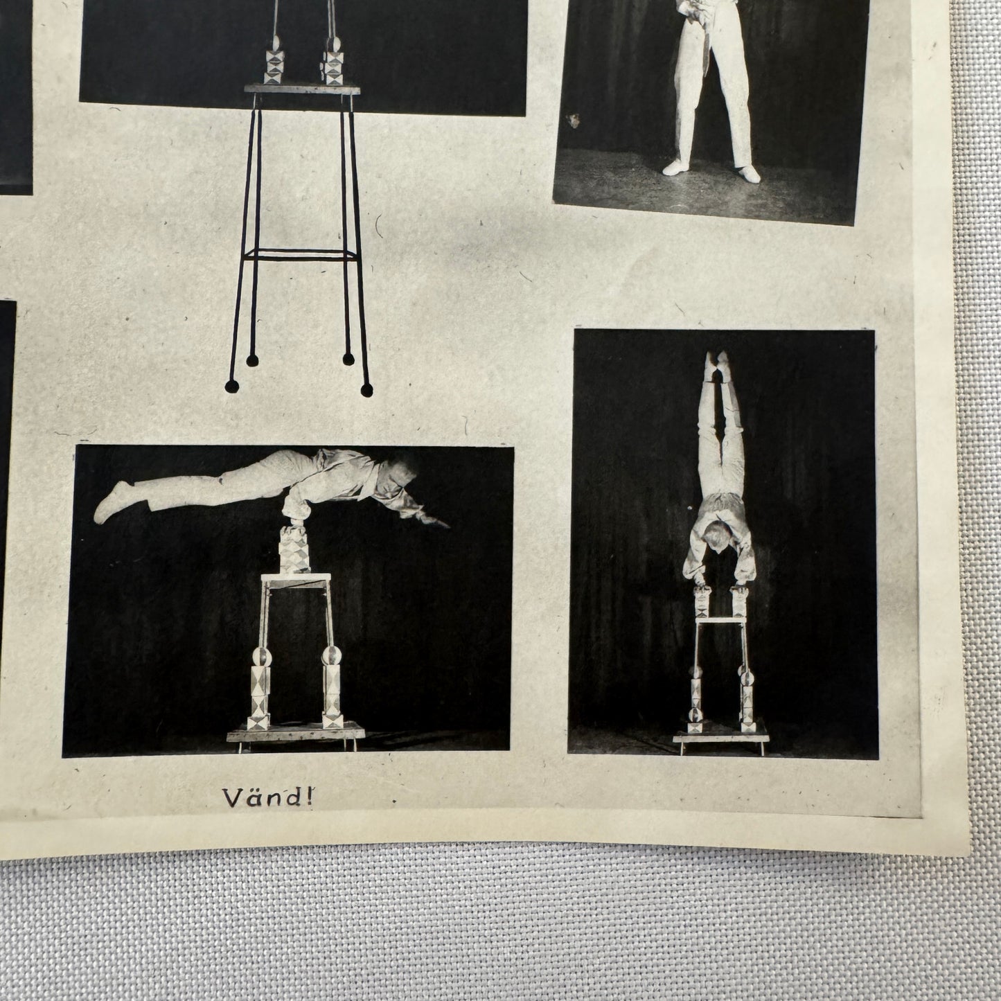 Vintage Circus Juggling Balancing Act Flyer Mrallano