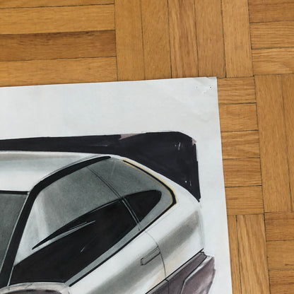 Car Styling Concept Illustration Art Drawing Sketch Vintage NOTTRODT