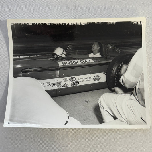Vintage Racing Photo Photograph Ray Crawford Indy Car Motorsport Modern Print