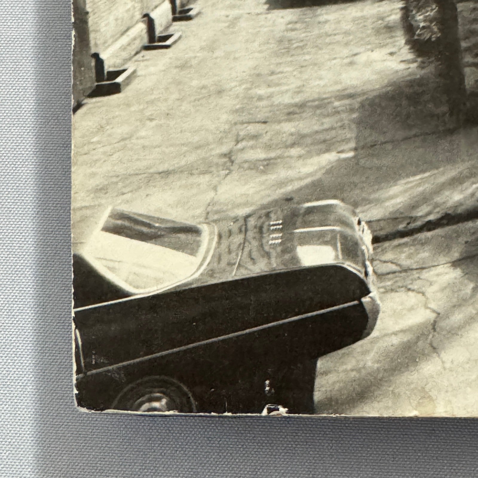 Vintage Street Photograph VW Volkswagen Beetle Montreal Foam Mounted Large Print