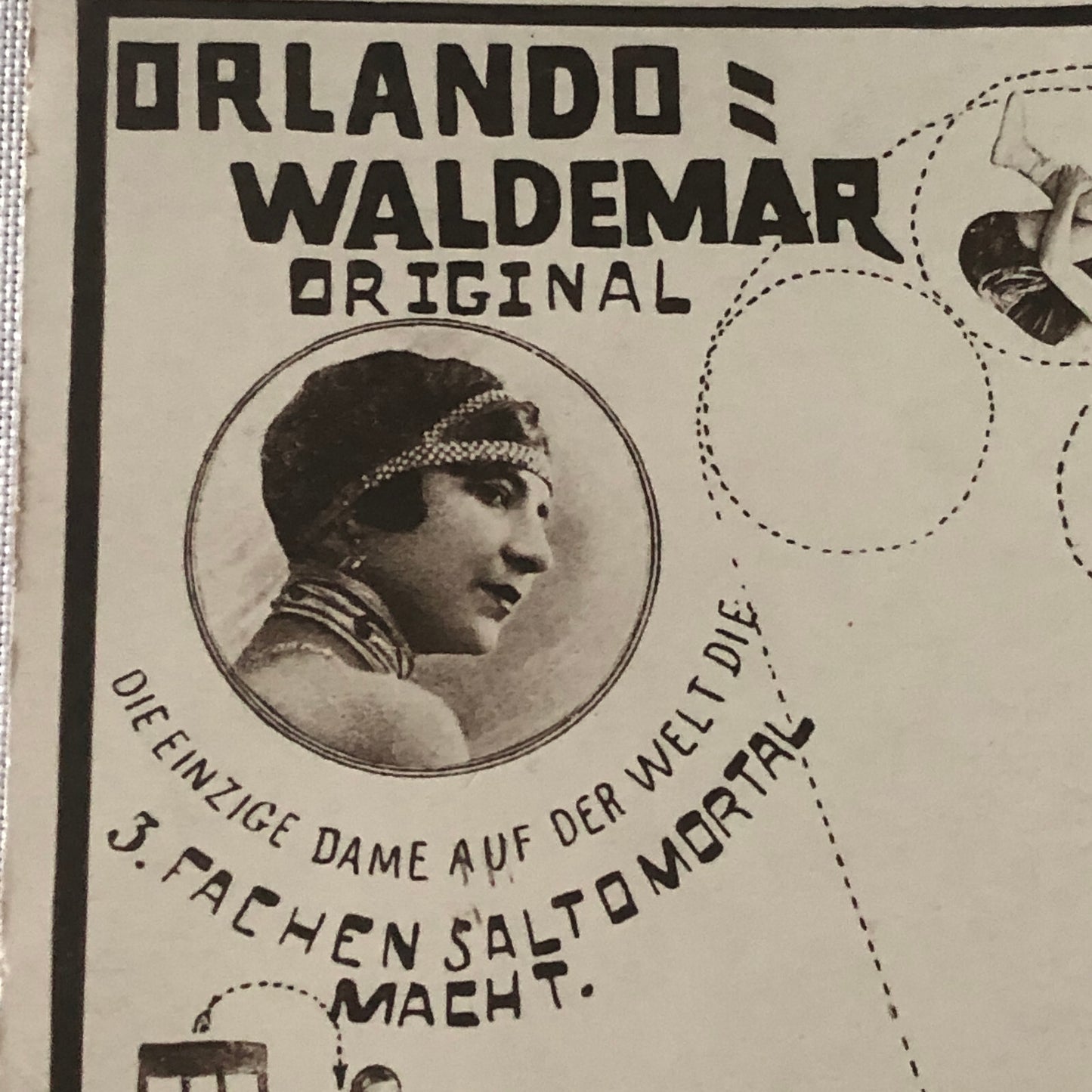 Circus Performer Acrobat Orlando Waldemar Germany Vintage Postcard Post Card