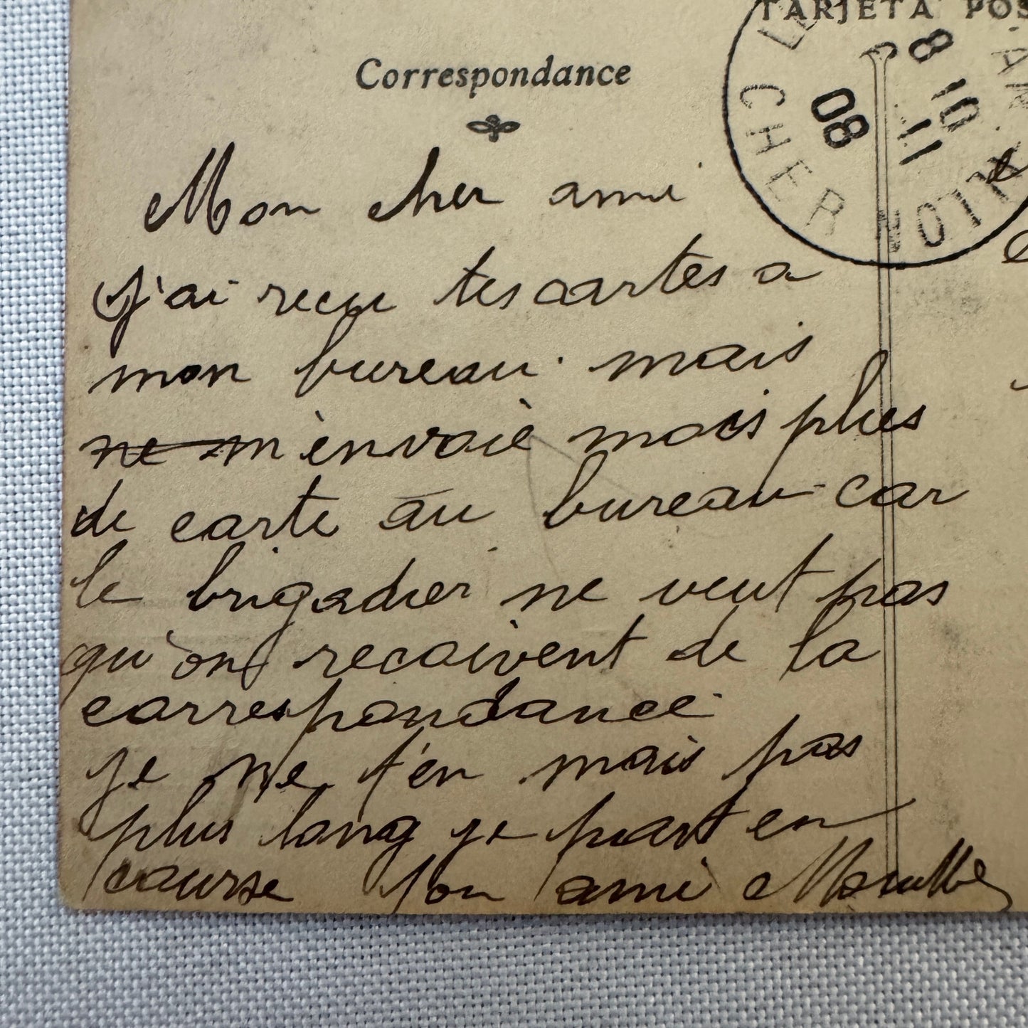 Vintage Military Zeppelin Airship Dirigible Postcard Post Card Paris French