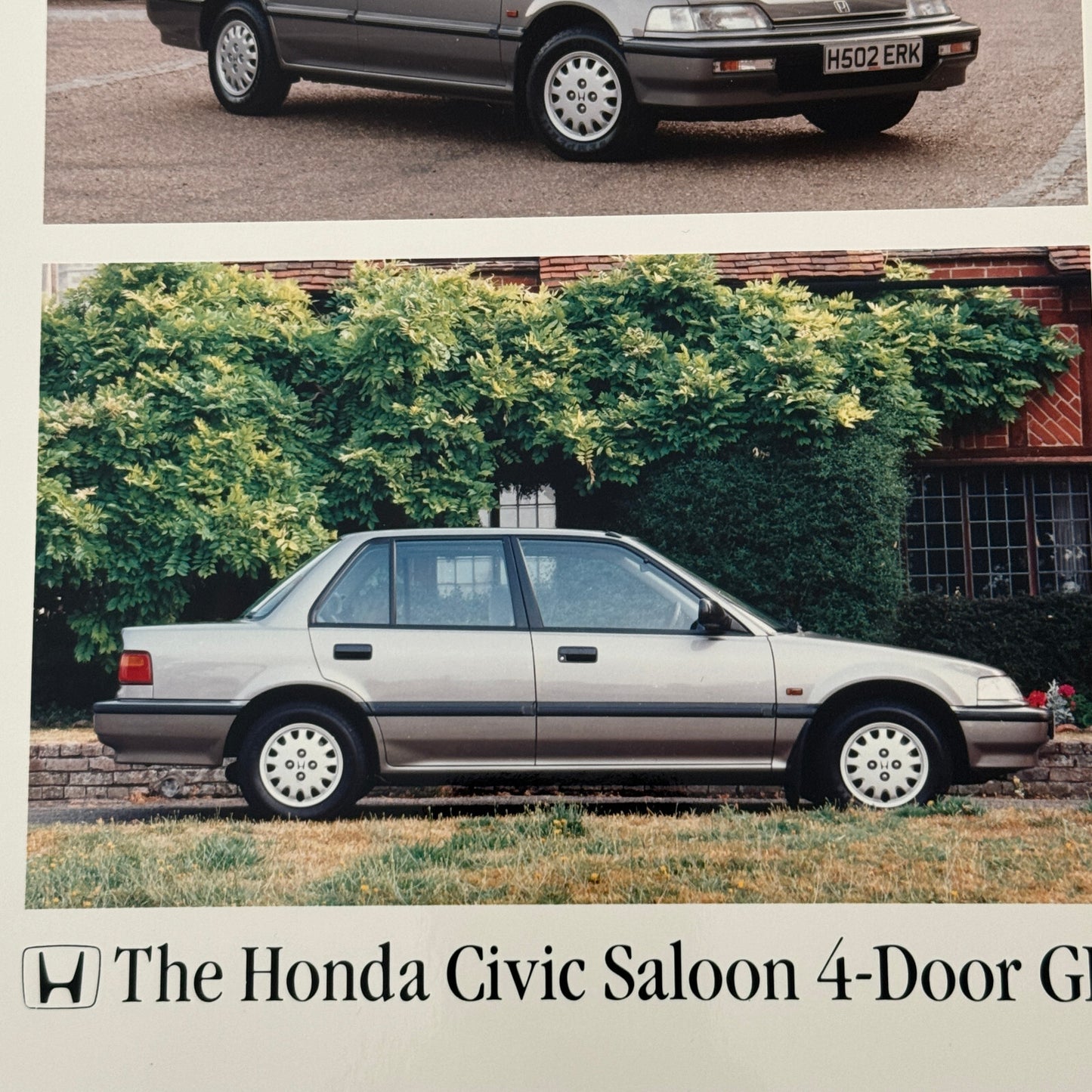 Honda Civic GL Saloon Sedan Car Factory Press Photo Photograph European Market
