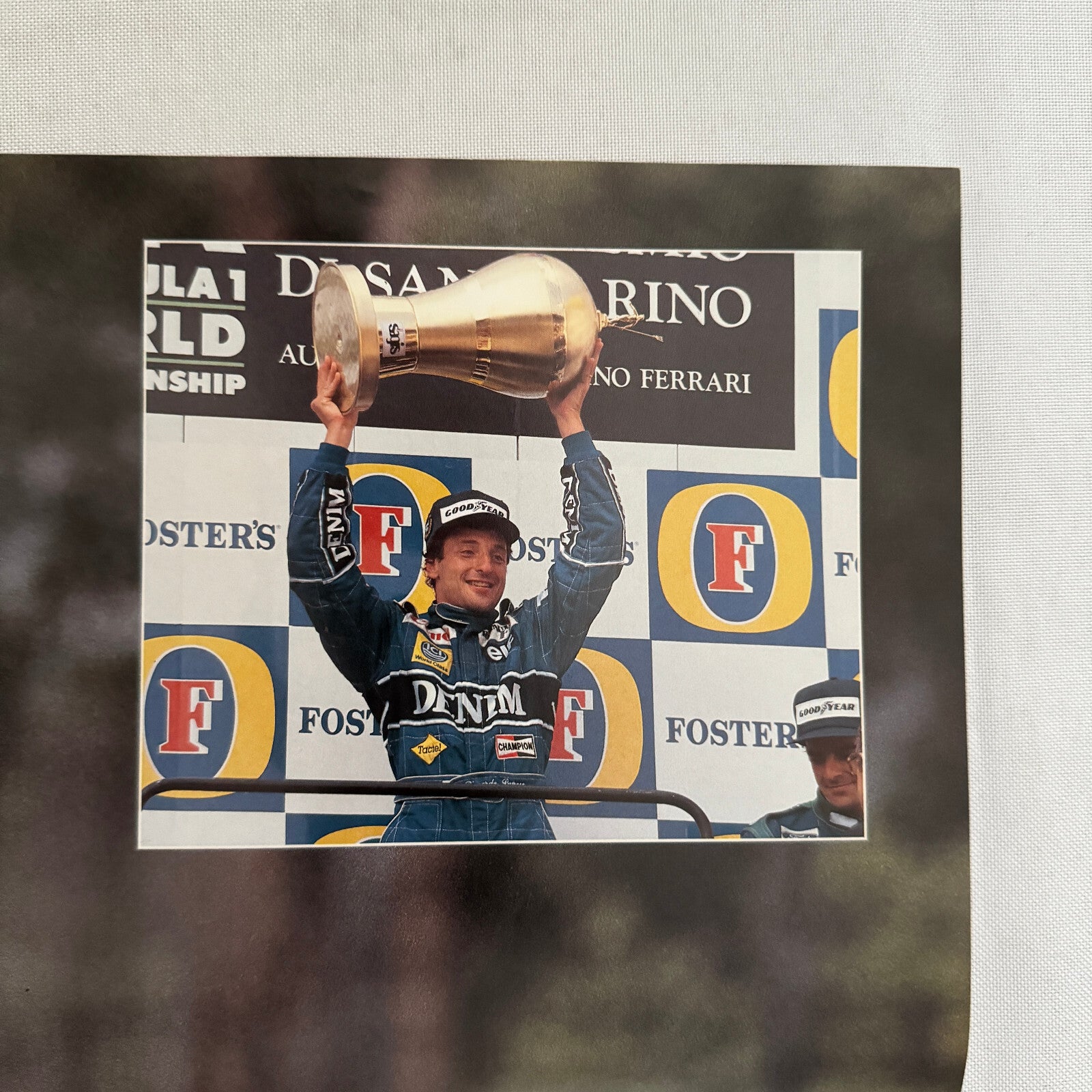 Ricardo Patrese Williams Renault FW13B F1 Formula One Car Racing Poster Champion