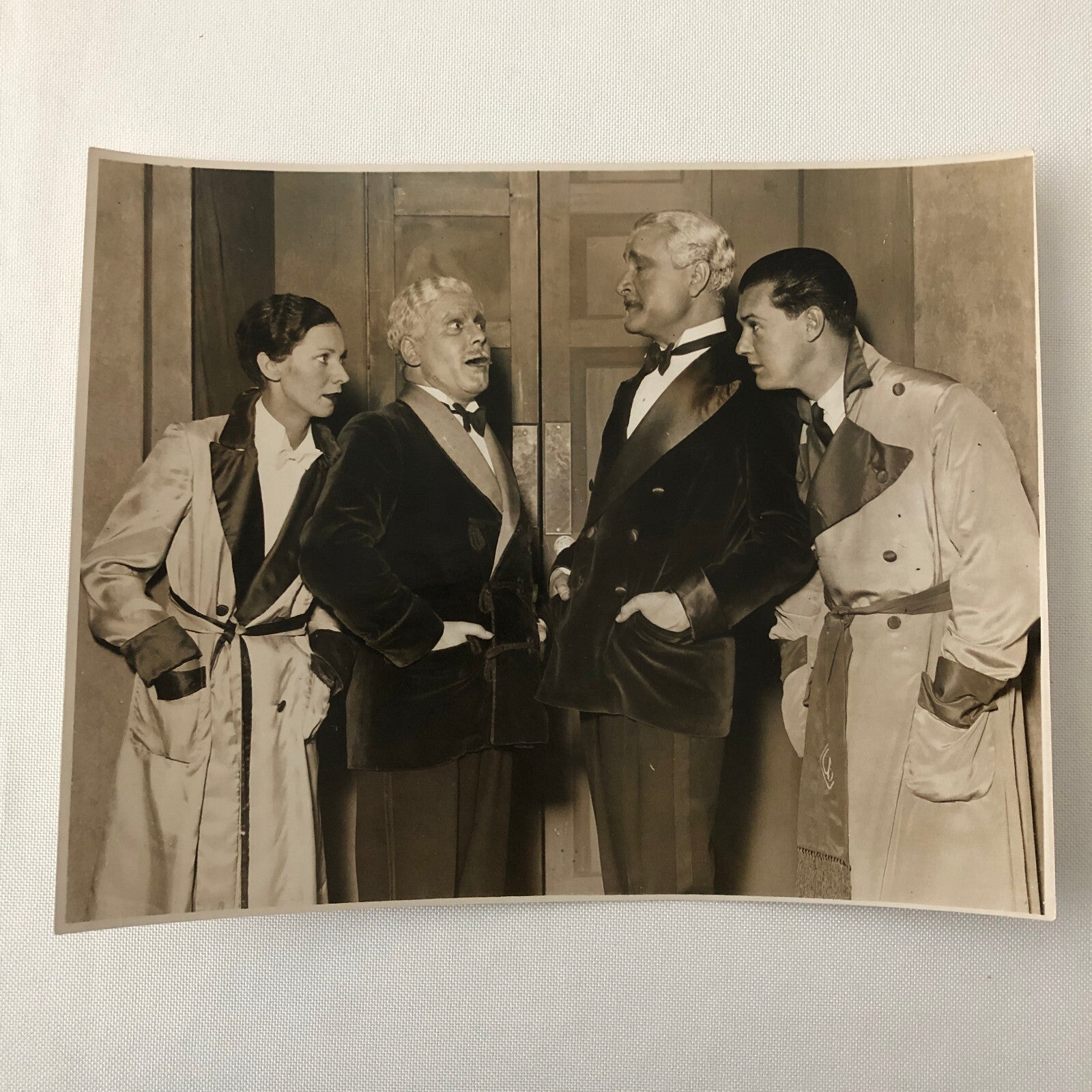 Press Photo Photograph Theater Actors 1933 Frank Vosper Queenie Leonard +