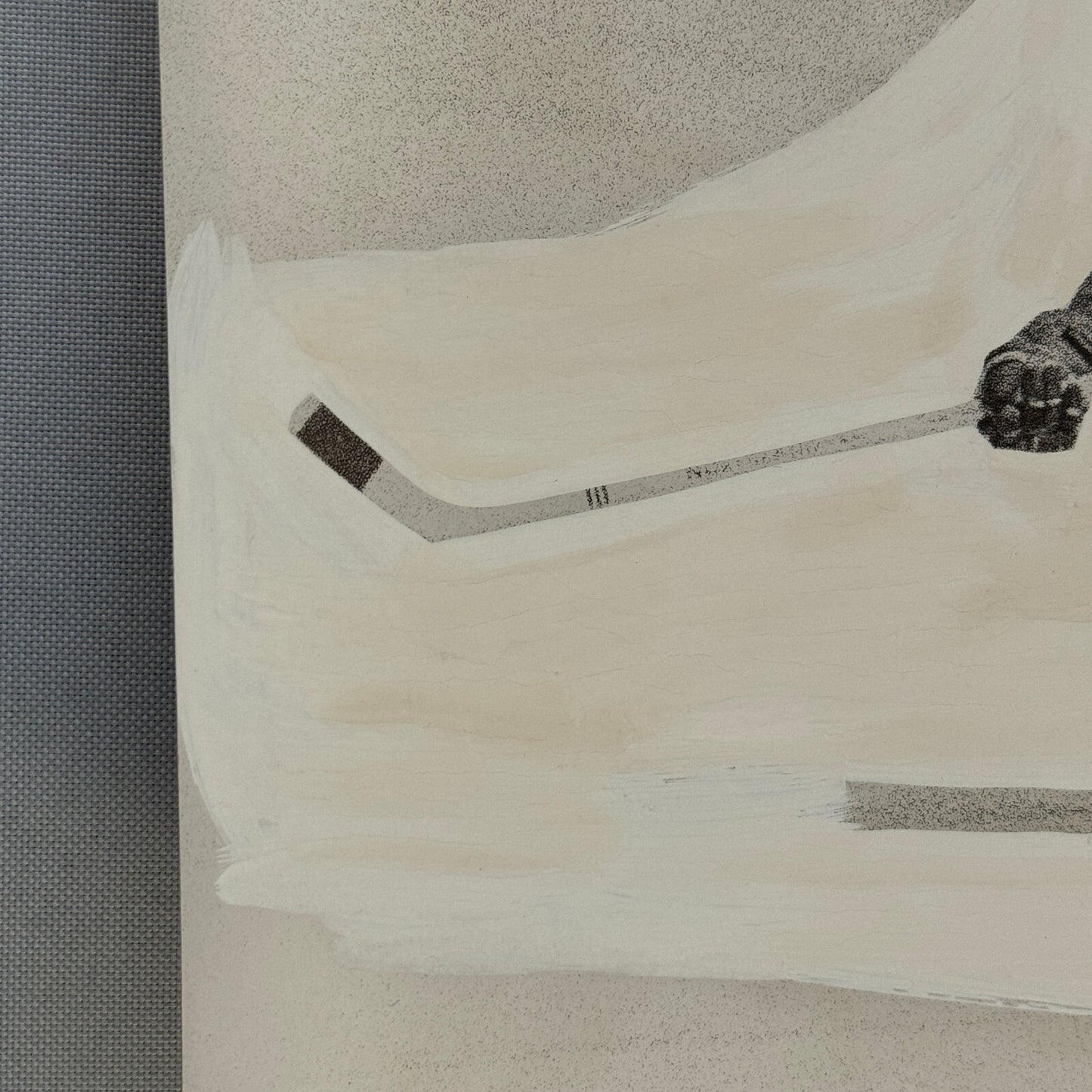 Vintage Hockey Photo Gordie Howe Detroit Red Wings Player Photograph