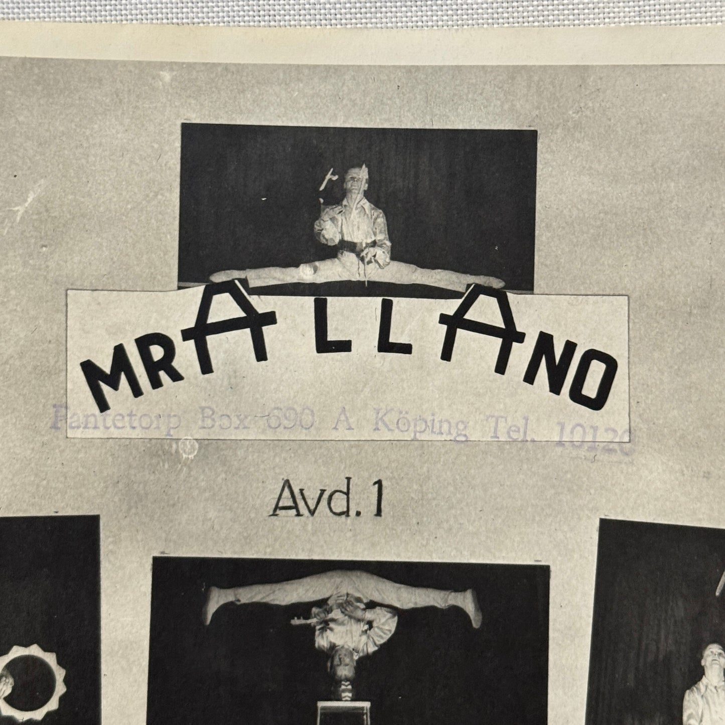 Vintage Circus Juggling Balancing Act Flyer Mrallano