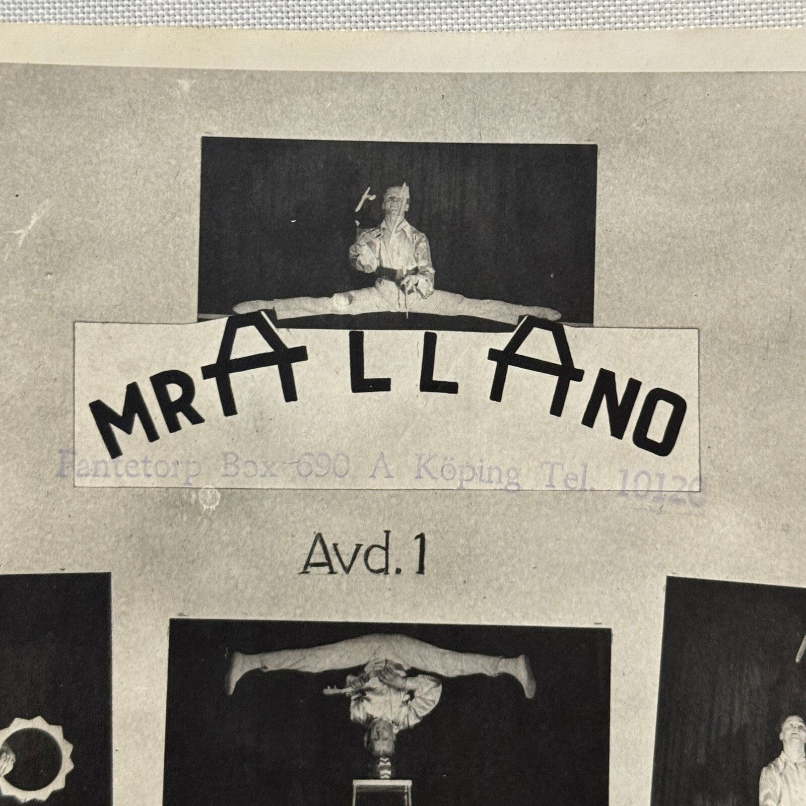 Vintage Circus Juggling Balancing Act Flyer Mrallano