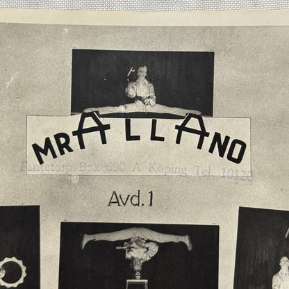 Vintage Circus Juggling Balancing Act Flyer Mrallano