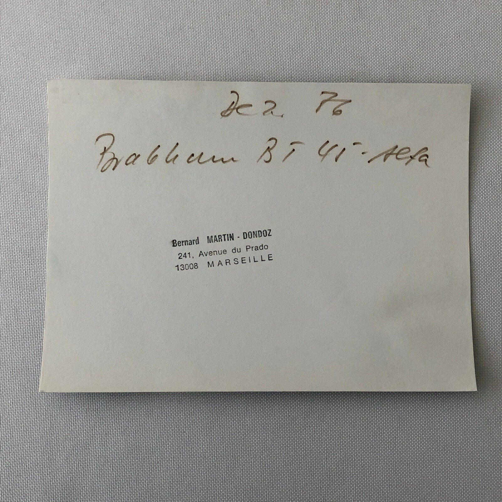 Vintage 1976 Brabham Martini Alfa Romeo BT 45 Racing Car Photo Photograph 