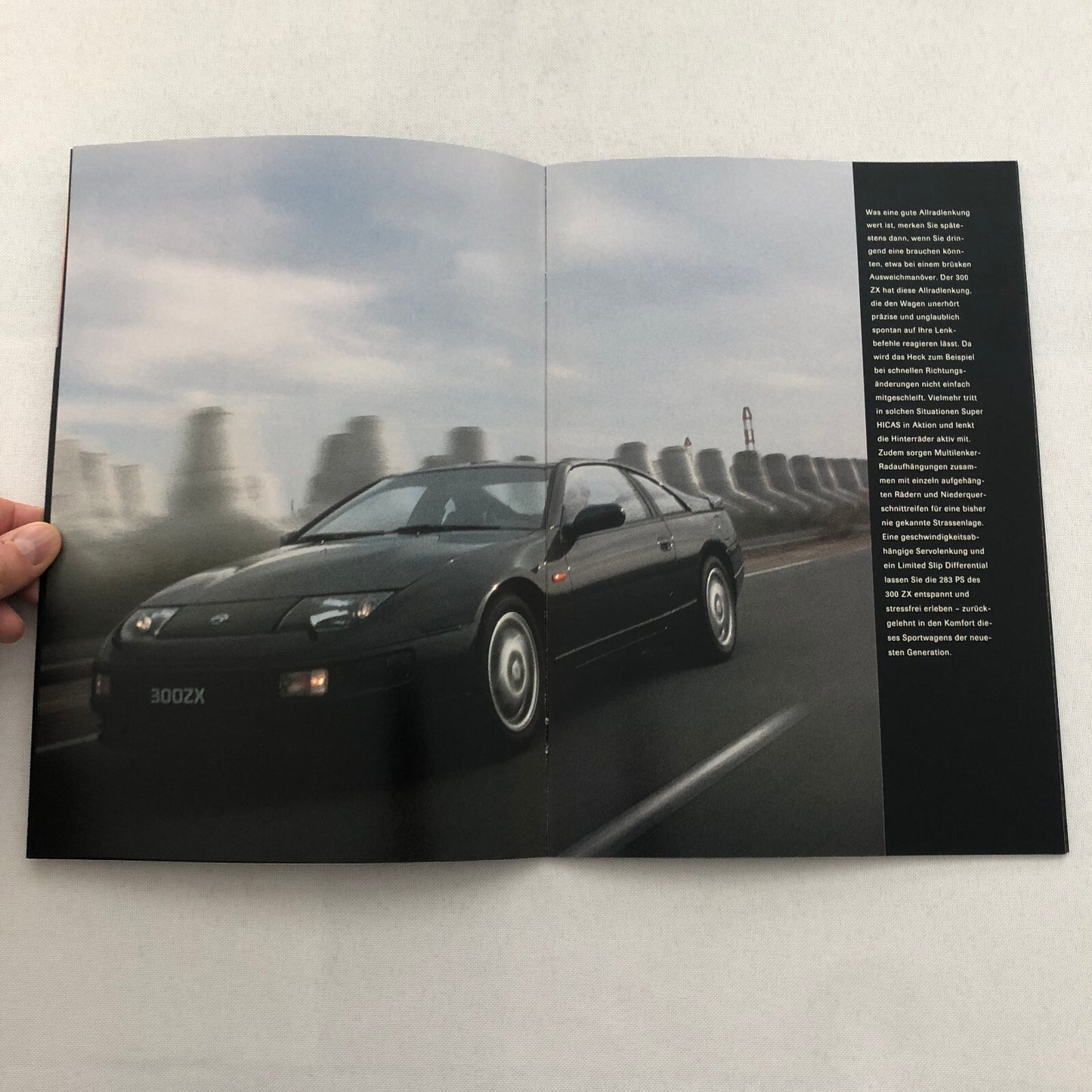 Nissan 300ZX Sports Car Sales Brochure Catalog GERMAN TEXT 300 ZX European