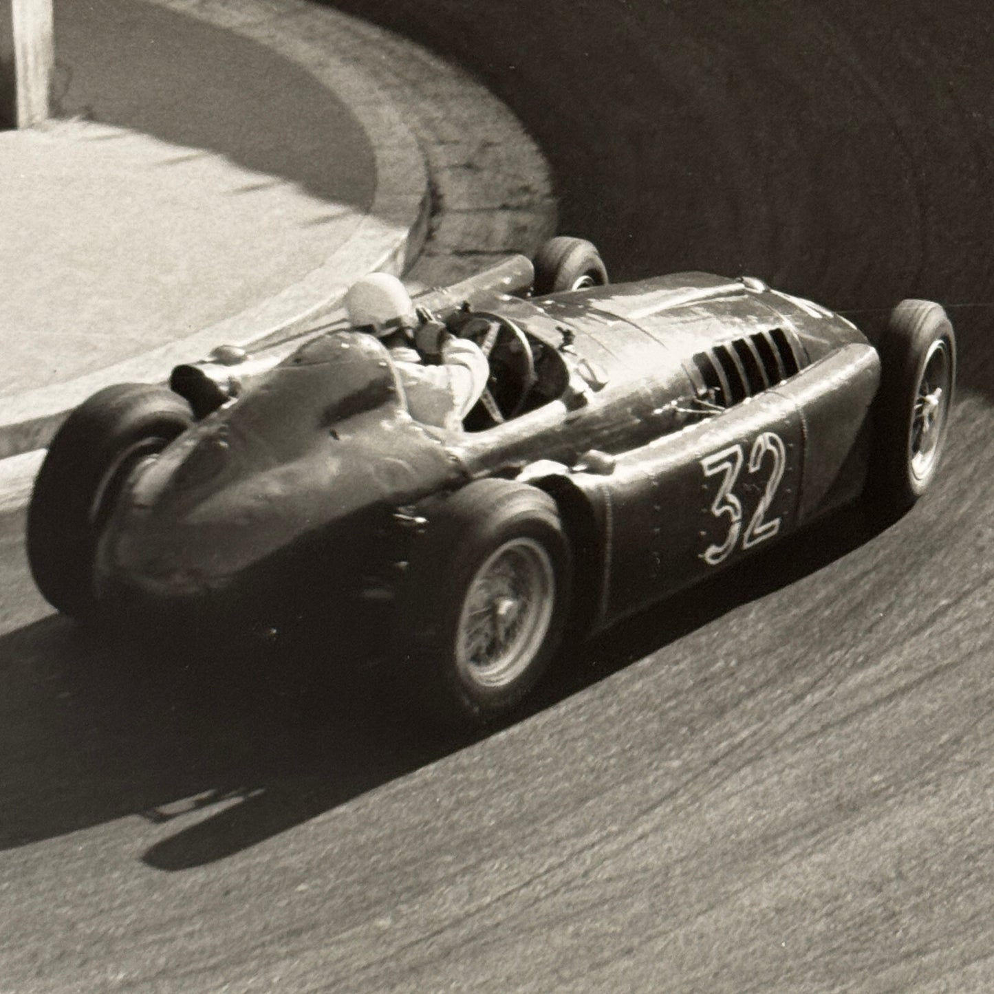 Louis Chiron Lancia D250 1955 Monaco Grand Prix Racing Photo Photograph Modern