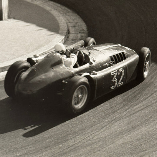 Louis Chiron Lancia D250 1955 Monaco Grand Prix Racing Photo Photograph Modern