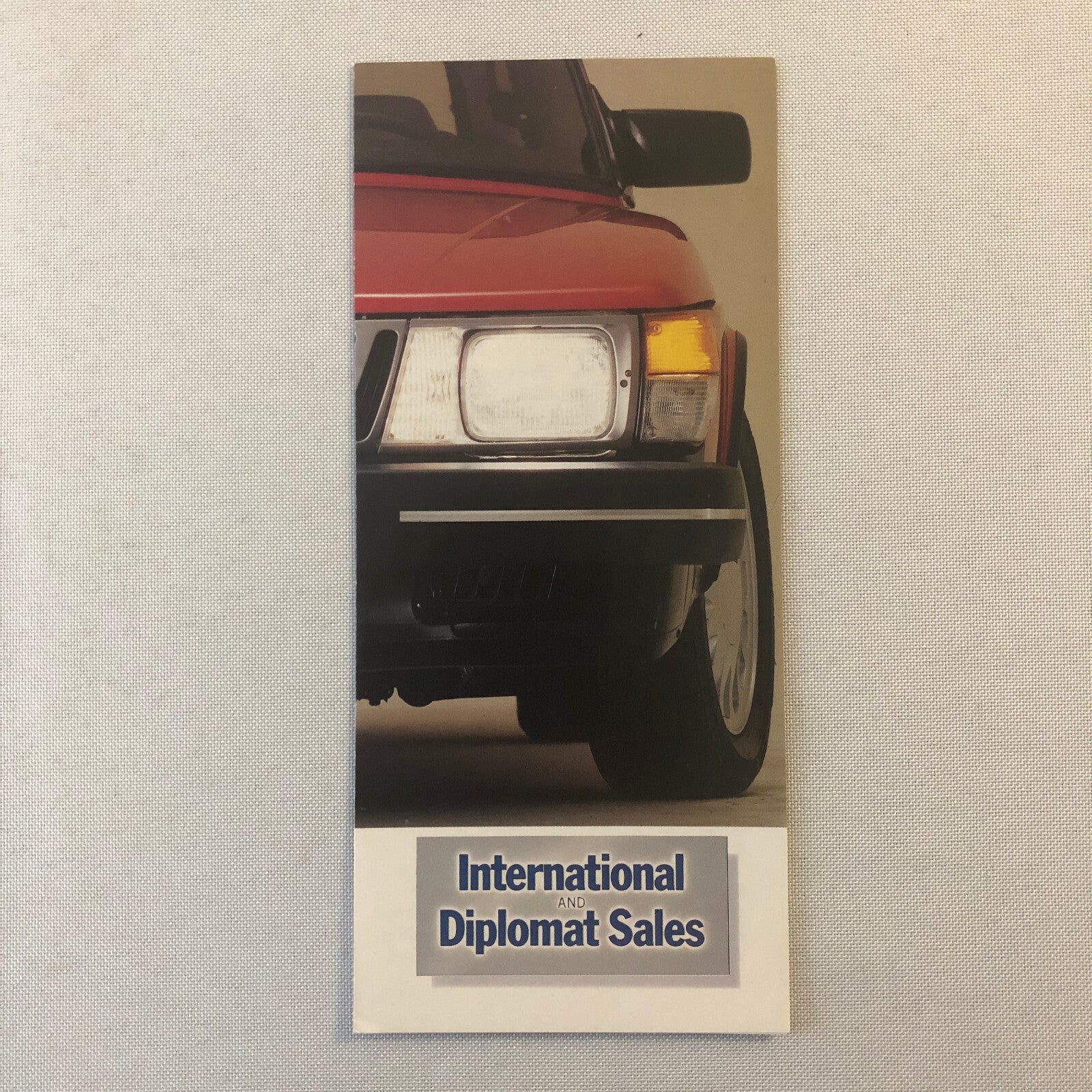 Vintage Saab 900 International Delivery and Diplomat Sales Program Brochure