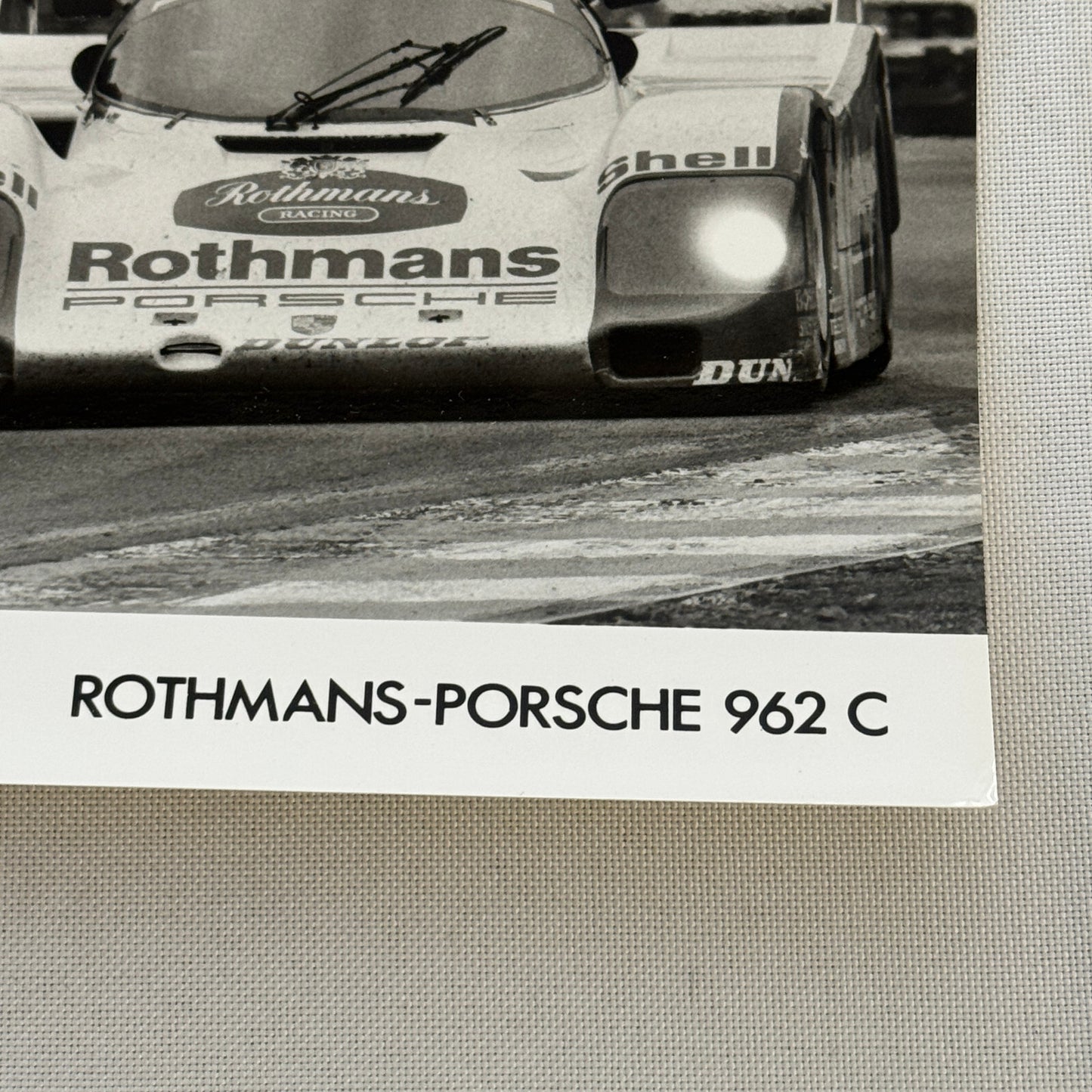 Rothmans Racing Porsche 962 C Car Factory Photo Photograph Print Vintage 962C