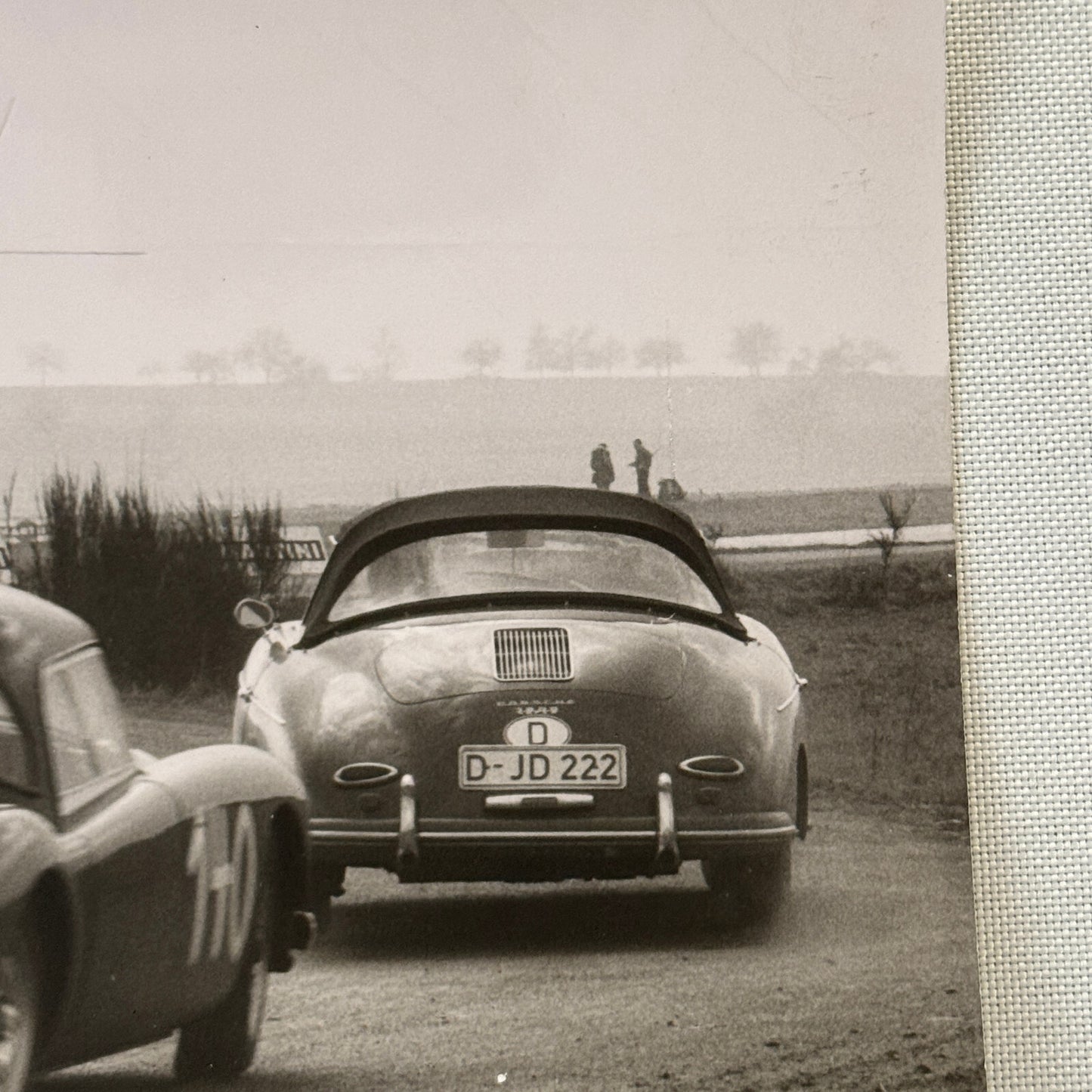 Porsche 356 and MGA Racing Car Photo Photograph Vintage