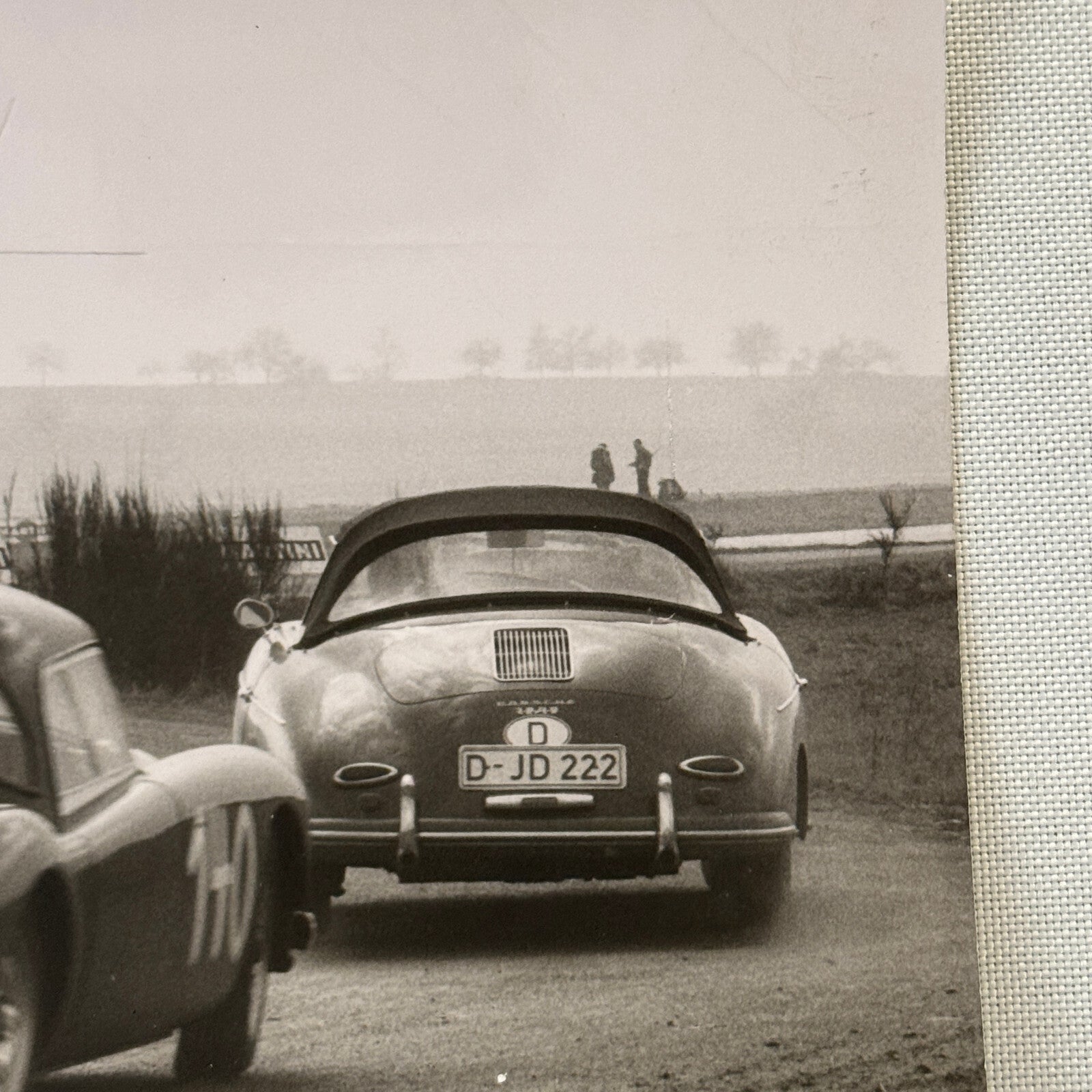 Porsche 356 and MGA Racing Car Photo Photograph Vintage