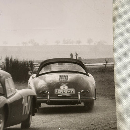 Porsche 356 and MGA Racing Car Photo Photograph Vintage