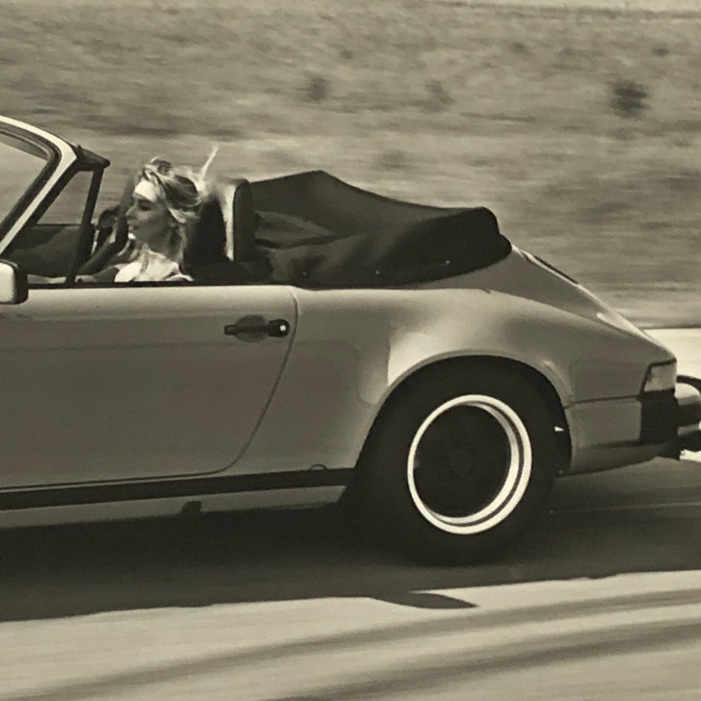 Vintage Porsche 911 Carrera Cabrio Factory Press Photo Photograph Werkfoto