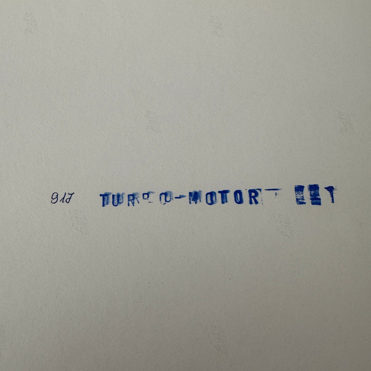 Porsche 917 Turbo Racing Engine Motor Photo Photograph Print Race Car